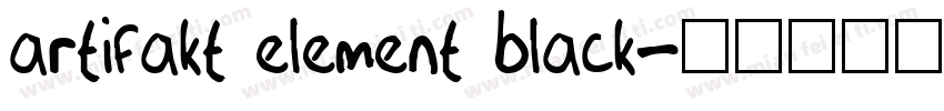 Artifakt Element Black字体转换